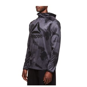 Men's Reebok Mock Neck Camo Hoodie